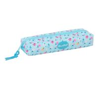 Safta - Estuche Escolar Rectangular Blackfit8 Pétalos con Goma Elástica Trasera, 22 cm, Estuche Escolar Portatodo con 1 Compartimento y Cremallera, Medidas 22x7x4 cm
