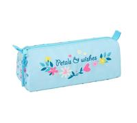 Safta - Estuche Escolar Rectangular Blackfit8 Pétalos, Portatodo con 1 Compartimento y Cremallera, Organizador para Lápices y Bolígrafos, Vuelta al Cole Infantil y Juvenil, Azul, Medidas 21x7x8 cm