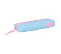 SAFTA | Estuche Escolar Rectangular Blackfit8 Smile con Goma Elástica Trasera, 22 cm, Estuche Escolar Portatodo con 1 Compartimento y Cremallera, Organizador para Cuaderno o Carpeta, Medidas 22x7x4 cm