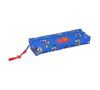 Safta | Estuche Escolar Rectangular Disney Mickey Mouse Today con Goma Elástica Trasera, 22 cm, Portatodo Infantil con Cremallera y Tirador, 1 Compartimento, Azul y Rojo, Medidas 22x7x4 cm