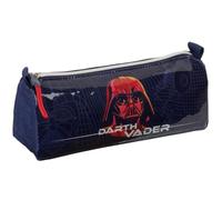 Safta | Estuche Escolar Rectangular Star Wars Darth Vader, Portatodo Infantil con 1 Compartimento y Cremallera, Tirador Rojo, Diseño Azul Marino, Organizador para Vuelta al Cole, Medidas 21x7x8 cm