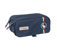 Safta | Estuche Escolar Triple El Ganso Eclipse, Portatodo Escolar con Tres Compartimentos y Cremalleras, Bolsillo Frontal, Medidas 21,5x8x10 cm, Estuche Escolar 3 Compartimentos