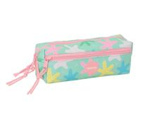 Safta | Estuche Escolar Triple Pequeño Estrellas, Organizador Escolar Infantil 22 cm, 3 Compartimentos con Cremallera, Medidas 22x6x8,5 cm, Portatodo 3 Compartimentos