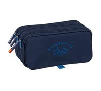 Safta | Estuche Escolar Triple Spagnolo Big con 3 Compartimentos y Cremalleras, Portatodo Escolar Organizador con Bolsillo Frontal, Medidas 21,5x8x10 cm, Estuche Escolar 3 Compartimentos