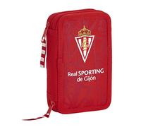 Estuche Escolar SPORTING GIJÓN Corporativa, Doble 28 Piezas