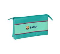 Safta | Estuche Triple Escolar Portatodo FC Barcelona 22x3x12 cm Plumier | Tejido poliéster con costuras rematadas, primaria e instituto, estuche para el colegio, licencia oficial FC Barcelona