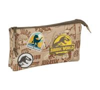 Safta Estuche Triple Jurassic World, Multicolor
