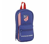 Safta Estuches Unisex Adulto Plumier Mochila con 4 portatodo llenos de Atletico de Madrid 'In Blue' 411945-747 C/4 Port ATCO. D 12x23x5, ATM Marino, Talla única