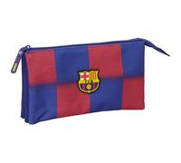 SAFTA F.C. Barcelona 1ª EQUIPACIÓN 25/26 - Portatodo Triple, Estuche Infantil, Estuche Niño, Ideal para Niños en Edad Escolar, Cómodo y Versátil, Calidad y Resistencia, 22x3x12 cm