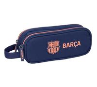 F.C.BARCELONA 2ª EQUIPACIÓN - Portatodo Doble Niño, Estuche Infantil, Estuche Niño, Ideal para Niños en Edad Escolar, Cómodo y Versátil, Calidad y Resistencia, 21x6x8 cm