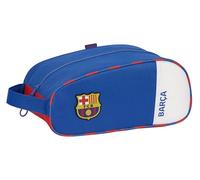 SAFTA F.C. Barcelona 2ª EQUIPACIÓN - Zapatillero Ovalado, Multiusos, Portatodo, Deporte, Extraescolares, Fútbol, Cómodo y Versátil, 34x18x15 cm, Color Azul y Granate