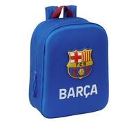 Safta Mochila guardería F.C. Barcelona 3D - Adaptable a carro, fácil limpieza, Azul marino