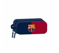 Safta F.C. Barcelona 3D - Portatodo Doble 3D, Estuche Infantil, Estuche Niño, Ideal para Niños en Edad Escolar, Cómodo y Versátil, Calidad y Resistencia, 21x6x8 cm
