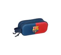 SAFTA F.C. Barcelona 3D - Portatodo Doble 3D, Estuche Infantil, Estuche Niño, Ideal para Niños en Edad Escolar, Cómodo y Versátil, Calidad y Resistencia, 21x6x8 cm
