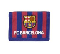 Safta F.C. Barcelona - Cartera Billetera con Cabecera, Cartera Billetera, Monedero, Cómoda y Versátil, Calidad y Resistencia, 12.5x9.5 cm, Color Azul Marino/Granate