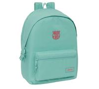 Safta F.C.BARCELONA CHICA - Mochila para Portátil 15.6" y USB, Ideal para Jóvenes de Diferentes Edades, Tejido Reciclado, Cómoda y Versátil, Calidad y Resistencia, 31x18x44 cm, Color Verde Agua