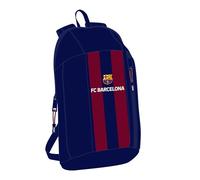 Safta F.C. BARCELONA - Mini Mochila para Uso Diario, Ideal para Niños de Diferentes Edades, Cómoda y Versátil, Calidad y Resistencia, 22x10x39 cm, Color Azul marino/granate