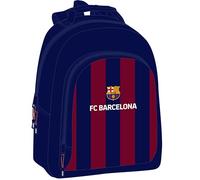 Safta F.C. BARCELONA - Mochila Adaptable a Carro, Mochila, Ideal para Niños de Diferentes Edades, Cómoda y Versátil, Calidad y Resistencia, 32x15x42 cm, Color Azul marino/granate