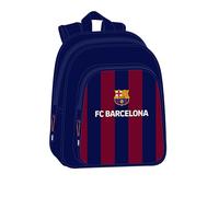 Safta F.C. BARCELONA - Mochila Escolar Infantil, Ideal para Niños de Diferentes Edades, Cómoda y Versátil, Calidad y Resistencia, 27x10x33 cm, Color Azul marino/granate