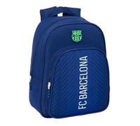 Safta – Mochila escolar infantil F.C. Barcelona Navy Blue, cómoda y resistente 27x10x33 cm