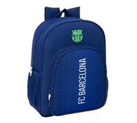 Safta F.C. BARCELONA NAVY BLUE - Mochila Escolar Niño, Mochila Infantil, Adaptable a Carro, Ideal para Niños en Edad Escolar, Cómoda y Versátil, Calidad y Resistencia, 32x12x38 cm