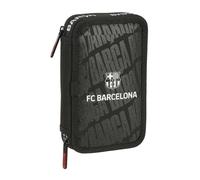 F. C. BARCELONA - Estuche Escolar Niño, Estuche con Colores, con 29 Útiles Incluidos, Ideal para Niños de 5 a 14 Años, Cómodo y Versátil, Calidad y Resistencia, 12.5x4x19.5 cm