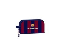 Safta F.C. BARCELONA - Porta Desayunos Térmico, Termo, Portatodo, Calidad y Máxima Resistencia, Porta Comida, Recreo, 21.5x6.5x12 cm, Color Azul marino/granate
