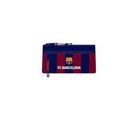 Safta F.C. Barcelona - Portatodo Doble Cremallera, Estuche Infantil, Estuche Niño, Ideal para Niños en Edad Escolar, Cómodo y Versátil, Calidad y Resistencia, 23x11 cm, Color Azul Marino/Granate
