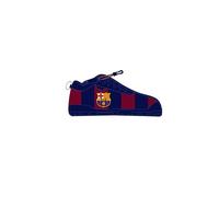 Safta F.C. Barcelona - Portatodo Zapatilla Escolar, Estuche Infantil, Estuche Niño, Ideal para Niños en Edad Escolar, Cómodo y Versátil, Calidad y Resistencia, 24x2x10 cm, Color Azul Marino/Granate