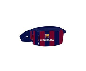 SAFTA F.C. Barcelona - Riñonera con Bolsillo Exterior, Ideal para Jóvenes y Niños de Diferentes Edades, Cómoda y Versátil, Calidad y Resistencia, 23x9x12 cm, Color Azul Marino/Granate