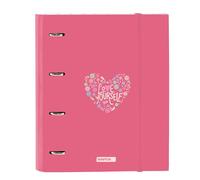 Safta FEELING - Carpeta 4 Anillas de 35 cm con 100 Hojas A4, Ideal para Niños de Diferentes Edades, Cómoda y Versátil, Calidad y Resistencia, 27x3.5x32 cm