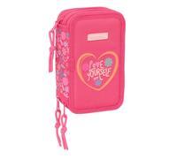 Safta Feeling - Estuche Escolar con 37 Útiles Incluidos, Estuche Infantil, Estuche Niño, Ideal para Niños de 5 a 14 Años, Cómodo y Versátil, Calidad y Resistencia, 12.5x5.5x19.5 cm