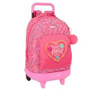 Safta FEELING - Mochila Grande con Ruedas, Compacta, Extraíble, Ideal para Niños de Diferentes Edades, Cómoda y Versátil, Calidad y Resistencia, 33x22x45 cm