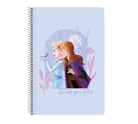 Safta FROZEN Believe - Cuaderno 80 Hojas, Tapas Duras, Ideal para Niños de Diferentes Edades, Cómodo y Versátil, Calidad y Resistencia, 21.5x31 cm, Color Lila