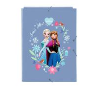 Safta Carpeta Folio FROZEN Snow Glow con gomas y 3 solapas 26x36.5 cm
