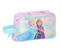Safta FROZEN COOL DAYS - Porta Desayunos Térmico, Termo, Portatodo, Calidad y Máxima Resistencia, Porta Comida, Recreo, 21.5x6.5x12 cm, Color Violeta/celeste