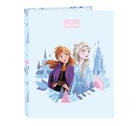 Safta FROZEN ICE MAGIC - Carpeta con Folios 4 Anillas, Ideal para Niños de Diferentes Edades, Cómoda y Versátil, Calidad y Resistencia, 26.5x33 cm