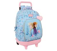 Safta Frozen Ice Magic - Mochila Grande con Ruedas, Compacta, Extraíble, Ideal para Niños de Diferentes Edades, Cómoda y Versátil, Calidad y Resistencia, 33x22x45 cm