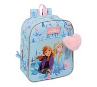 Safta FROZEN ICE MAGIC - Mochila Infantil, Mochila Niño, Mochila Escolar, Adaptable a Carro, Ideal para Guardería, Cómoda y Versátil, Calidad y Resistencia, 22x10x27 cm