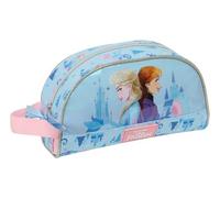 SAFTA Frozen Ice Magic - Neceser Grande Niño, Neceser Infantil, Adaptable a Carro, Ideal para Niños de 5 a 14 Años, Cómodo y Versátil, Calidad y Resistencia, 26x16x9 cm
