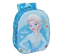 FROZEN - Mochila Escolar, con Diseño 3D, Ideal para Niños de Diferentes Edades, Cómoda y Versátil, Calidad y Resistencia, 27x10x33 cm