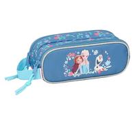 Safta FROZEN - Portatodo Doble Niño, Estuche Infantil, Estuche Niño, Ideal para Niños en Edad Escolar, Cómodo y Versátil, Calidad y Resistencia, 21x6x8 cm