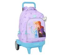 Safta FROZEN SPIRIT - Mochila Grande con Ruedas, Compact Evolución, Extraíble, Ideal para Niños de Diferentes Edades, Cómoda y Versátil, Calidad y Resistencia, 33x22x45 cm