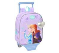 Safta Mochila guardería con carro FROZEN SPIRIT, ideal para niños, cómoda y resistente 22x10x27 cm