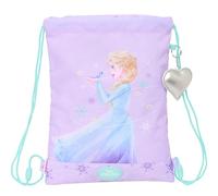 Safta FROZEN SPIRIT - Mochila Saco Plano Junior, Mochila, Ideal para Niños de Diferentes Edades, Cómoda y Versátil, Calidad y Resistencia, 26x34 cm
