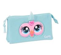 Safta Furby - Portatodo Triple, Estuche Infantil, Estuche Niño, Ideal para Niños en Edad Escolar, Cómodo y Versátil, Calidad y Resistencia, 22x3x12 cm