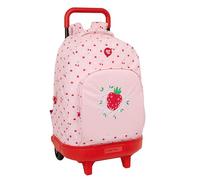 GLOWLAB FRUTITAS - Mochila Grande con Ruedas, Compacta, Extraíble, Ideal para Niños de Diferentes Edades, Cómoda y Versátil, Calidad y Resistencia, 33x22x45 cm