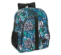 SAFTA GRAFFITI GO - Mochila Escolar Niño, Mochila Infantil, Adaptable a Carro, Ideal para Niños en Edad Escolar, Cómoda y Versátil, Calidad y Resistencia, 32x12x38 cm