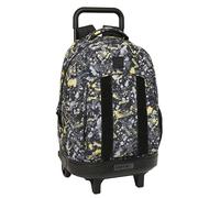SAFTA Graffiti Splash - Mochila Grande con Ruedas, Compacta, Extraíble, Ideal para Niños de Diferentes Edades, Cómoda y Versátil, Calidad y Resistencia, 33x22x45 cm