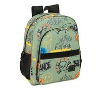 SAFTA GRAFFITI ZONE - Mochila Escolar Niño, Mochila Infantil, Adaptable a Carro, Ideal para Niños en Edad Escolar, Cómoda y Versátil, Calidad y Resistencia, 32x12x38 cm